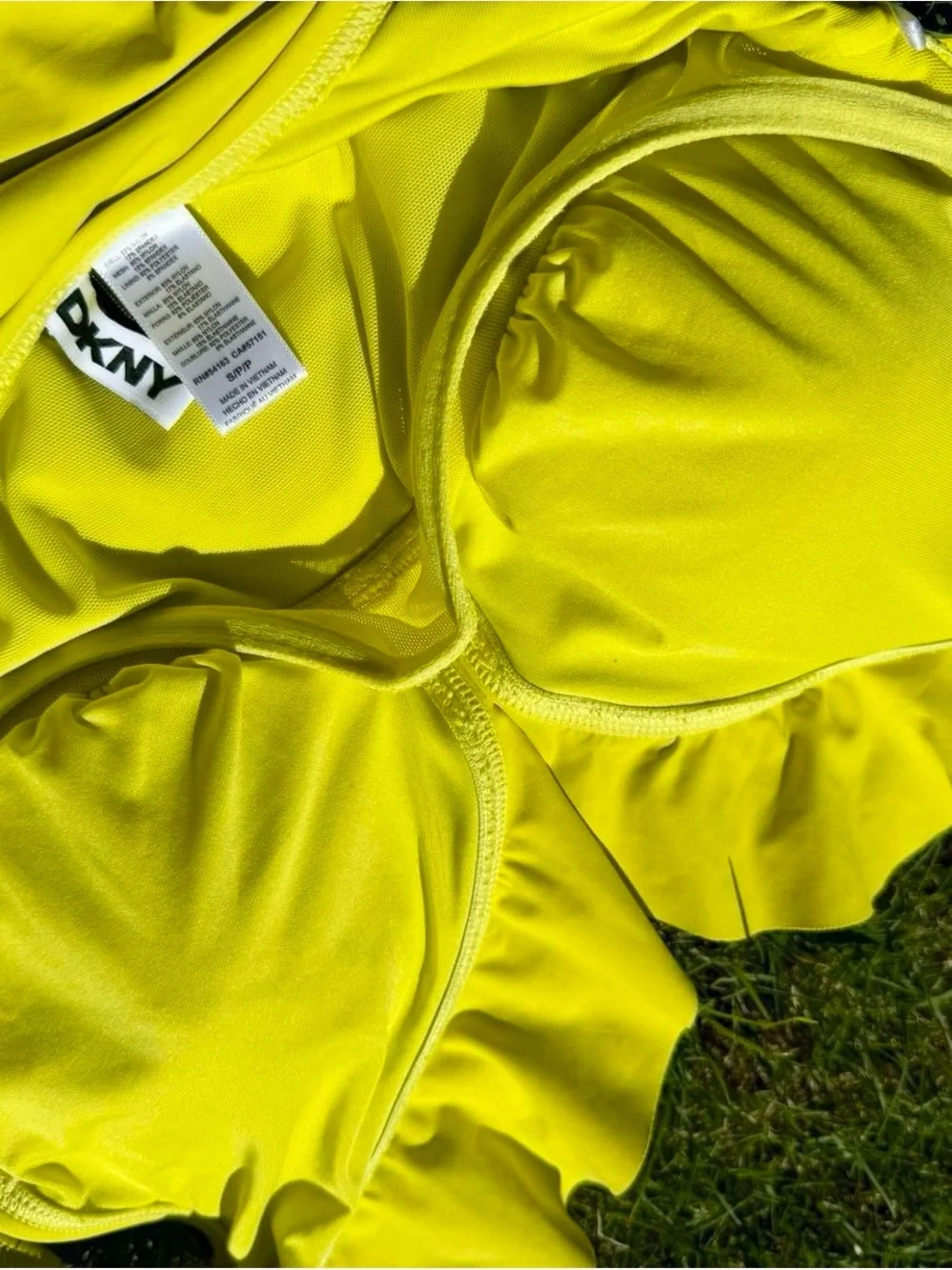 DKNY Bright Yellow One-Piece Swimsuit - Picture 13 of 13
